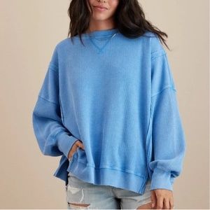 AE Waffle Oversized Big Hug Sweatshirt